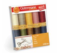 Gütermann Thread PACKS 100m Reels of Sew-All and Cotton Machine Sewing Thread