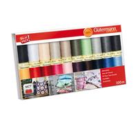 Gutermann Thread Set: Sew-All: 100m: Pack of 20, Assorted