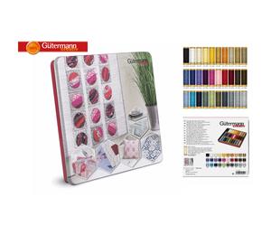 Gutermann Thread Storage Tin:Natural Cotton Quilting Patchwork 30 x100m Quilting