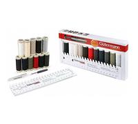 Gütermann creativ Sewing Thread Set with 11 spools Sew-All Thread 100 m in Basic Colours + one Measuring aid and one Seam-fix mini