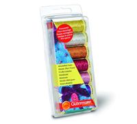 Gutermann TSET METALLIC 7X50M - Thread Set: Metallic Effect: 7 x 50m: Assorted Gutermann Multicolor