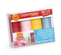 Gutermann Water-Repellent Thread Set - 4X100M Assorted Colours, Weather-Resistant Sew-All For Outdoor Sewing