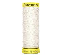Gutermann Waxed Extra Strong Linen Sewing Thread 50m White 5129 - Each