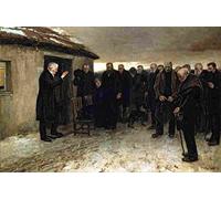 guthrie A Funeral Service in the Highlands A4 Art Photo Print