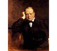 guthrie Sir Winston Churchill Art Poster Print A4