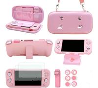 GUTIAL Accessories Bundle for Nintendo Switch Lite - Cute Kawaii NS Lite Accessories kit for Grils Boys Kids with Carrying Case, Cartoon Cover Case, Screen Protector, Stand
