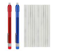 Gutimore Soapstone Holder Pack of 14, 2pcs Round Soapstone Pencils with 12pcs Soapstone Refills for Welding,Metal Fabrication, Construction, and Textile