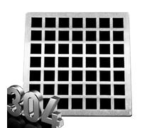 GUTIXI Square Drain Protector, Replacement Drain Grate Cover, 1cm Filter Hole, Floor Drain Cover, Shower Drain Cover(13x13cm)