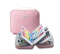 Gutliebe Large Pencil Case Organizer, XXL Marker Case Extra Big Capacity Multi-Functional Waterproof Portable Pen Case for Artist Office Adult Bible Cover (Pink)