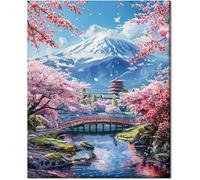 Gutluz Paint by Numbers Adult Landscape - Flower - 40 cm x 50 cm - Acrylic Canvas