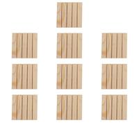 Gutol 10 pcs Wood Coasters, Rustic Mini Pallet Coasters for Coffee Table, Bar, Kitchen, Office, Dining Room Decoration