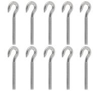 Gutol 10pcs 304 Stainless Steel Hook Screw M5 - Round Ring Design for Hanging Plants, Tools & Cables