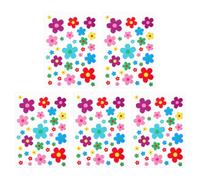Gutol 175pcs Flower Car Stickers Waterproof DIY Sticker Set Flowers Decoration for Kitchen Bathroom Car Bicycle Suitcase 5 Sheets