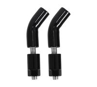 Gutol 2 PCS Motorcycle Rearview Mirror Extension Bracket, Metal Black Mirror Stem Wideners for Harley-Davison Sportster X883 1200 Iron 883