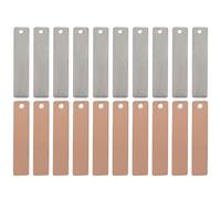 Gutol 20 PCS Copper Zinc Sheet,Plating Anode Copper Plating Kit For Potato Battery Fruit Power Generation