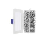 Gutol 200-Piece 304 Stainless Steel Inner Tooth Quick-Release Star Discs - M2/M2.5/M3/M4/M5 Assortment Pressure Nuts for General Hardware Fastening