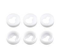 Gutol 20PCS Round Type Keyhole Shelf Brackets Hangers, Plastics Invisible Lock Hanging Tool for Wall Picture Frames Clocks Artwork, White