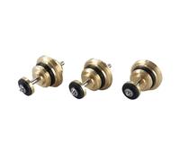 Gutol 3-Pack G1/2 Valve Insert - Brass Return Bolt for UFH Actuator, Underfloor Heating Manifold & Circuit Distributor
