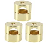 Gutol 3 PCS Gold Metal Cable Holders,Cable Clips with Screw, Electroplated Aluminum Wire Buckle for Cables Management