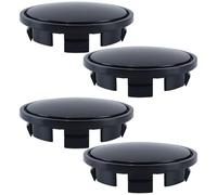 Gutol 4 Pcs Hub Caps for VW, Black, Wheel Hub Caps Cover,Matt 3B7601171Hub Cap, Black 65mm