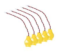 Gutol 5PCS CR2032 BIOS CMOS Battery with Wire Leads & Wire Connector, 3V 2 Pin Li-ion Batteries Replacement for Computer PDA IC Card Wearable Device Tracking Unit