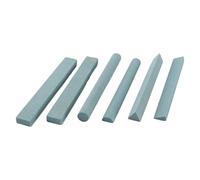 Gutol 6 Pieces Of Sharpening Stone, Green Silicon Carbide Mixed Grinding Stone Strips, 180 Mesh, 100x10mm
