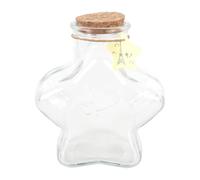 Gutol Lucky Star Wishing Wooden Stopper Glass Drifting Bottle,Can Hold 365 PCS 1cm Stars