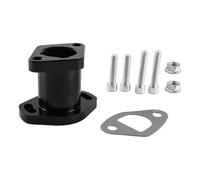 Gutol Racing Intake Pipe Inlet Manifold CNC Aluminum with Gasket Screw for VM22 26mm Predator 196cc 212ccc CT200U GX160 GX200 6.5HP OHV KT196 Clone Engines Mini Bike Go Kart Black
