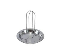 Gutol Stainless Steel Vertical Chicken Roaster Rack with Drip Pan Foldable Grill and Oven Holder for BBQ, Turkey, Duck, Beer for Camping and Home Cooking