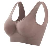 GUTOUWAN Women 'S Seamless Bra False Breasts Womens Novelty Bras Mastectomy Prosthesis Blue Apparel Comfort Bras Bralette Padded Back Fat Bras for Women UK Scoop Neck Sports Bra是 Seamless Push-Up
