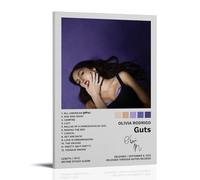 Guts by Olivia Rodrigo Anti Splash Art Posters Living Room And Bedroom Hanging Paintings Suitable for Multiple Scenarios No Need for Punching Easy to Install Suitable for Gifts And Personal UseFrame-s