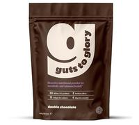Guts to Glory - Nutritional Blend for Complete Gut Health - Probiotics, Prebiotics, Digestive Enzymes - Vegan Gluten Free - 450g 30 Servings - Delicious Wholefood Flavours. (Double Chocolate)