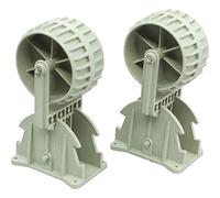 GUTSEGELN Boat Launch Wheels, Flip-Up Telescoping Dinghy Wheels, Nylon Ribbed Inflatable Boats, for Dinghys, Kayaks, Inflatable Boats, 2pcs