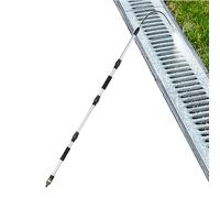Gutter - Adjustable Telescopic Wand | Rotary Cleaning Tool for Roof Drains, Removing Leaves, Debris, Twigs, Dust, Extension Nozzle Attachment 7 Inch