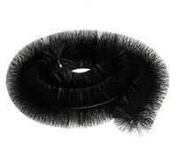 Gutter Brush Leaf Debris Gutter Guard Filter Brush Strong Bristles Keep Out Debris Moss or Leaf Drain Down Pipe, DIY Cleaning Gadget, Easy Installation | Black Each Roll Gutter Brush 100mm x 4m (2)