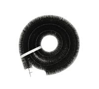 Gutter Brush Leaf Guard 4m x 100mm - Roof Gutter Blockage Protection, Helps Stop Leaves, Moss & Debris Blocking Gutters, Easy Fit Drain Guard for Rainwater Flow & Outdoor Drainage- Black