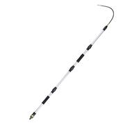 Gutter Clean Out Tool - Extension Wand for Clearing Leaves | Metal Construction with 7 Inch Rotating Head, Long Reach Cleaning Wand, for Roof Gutters, Trash, Twigs, Pool Maintenance