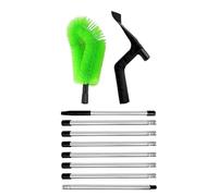Gutter Cleaner - Manual to Prevent Clogging - Telescopic Brush for Cleaning Leaves Gutters | for Farm Yard Garden Sand Home Owners Professionals Gardeners