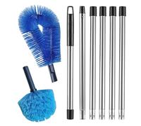 Gutter Cleaning Brush, 14-16ft Cleaning Tool, Extendable Gutter Cleaner, Roof Cleaning Brush, Flexible Gutter Scraper, Leaves Cleaning Tool, Gutter Maintenance Brush, Outdoor Drain Cleaner,
