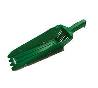 Gutter Cleaning Scoop - Water Exits Thru The Grid So You Only Pick Up Debris and Leaves (Green)