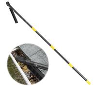 Gutter Cleaning Tool with 235cm Extendable Pole, Rain Gutter Cleaning Tool, Roof Gutter Leaf Cleaning Spoon and Scoop