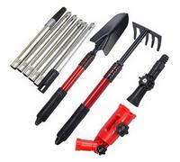 Gutter Cleaning Tools from The Ground 67in Telescopic Steel Gutter Cleaner Includes Rake & Shovel & 360° Rotate Connector for Leaves, Weed, Snow