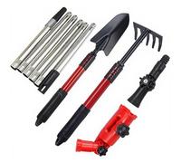 Gutter Cleaning Tools from The Ground 67in Telescopic Steel Gutter Cleaner Includes Rake & Shovel & 360° Rotate Connector for Leaves Plants Weed Snow