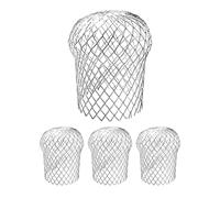 Gutter Down - Guarded 3 Inch Drop Pipe Sheets With Extendable Design | 4pcs Aluminum Alloy Gutter Sieve Cover | Heavy Duty Strainer Screen