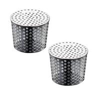 Gutter Downsport Guards, 2 Pieces 85-100mm Downpipe Leaf Guard Metal, Stainless Steel Roof Gutter Filter Downspout Protector for Preventing Blockage from Leaves and Debris