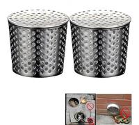 Gutter Downsport Guards -Stainless Steel Filter, Gutter Downspout Protectors for Preventing Blockage Leaves Prevent Snakes, mice, and Birds from Entering The House Through Pipes (2PCS 9CM)