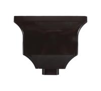 Gutter Downspout Adapter Curved Funnel Structure 197mm Bottom Diameter | Coffee Colour Finish, Prevents Splashes, Compatible with Gutter Outlets and Downspouts, for Patios and Foundation Protection