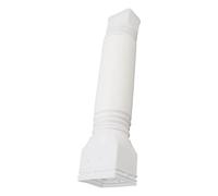 Gutter Downspout Extensions, Flexible Retractable Rain Gutter Drainage Pipe Down Spout Drain Extensions for Rainwater Drainage (White)