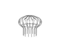 Gutter Downspout Guard, 1Pcs Stainless Steel Gutter Guard Strainer, Mesh Gutter Downspout Guard for Leaf and Rubbish Filter Gutter Screen Covers, 125x125mm