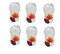 Gutter Downspout Guard, Aluminum Gutter Guard Filter Strainer Silver 17x10cm for 2-4in Pack of 6